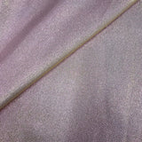 Iridescent Glitter Lurex Faux Satin Polyester Fabric - Lavender, Pink, Gold, Rose Gold, Silver Accent, 58" Width (1 Yard)