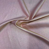 Iridescent Glitter Lurex Faux Satin Polyester Fabric - Lavender, Pink, Gold, Rose Gold, Silver Accent, 58" Width (1 Yard)