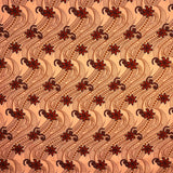 Polyester Fabric Tiare Waves Traditional Tattoo Print
