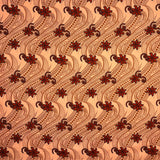 Tiare Waves Polyester Fabric - Traditional Tattoo Wave Print, 60" Width (1 Yard)