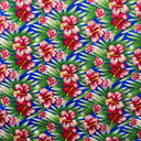 Hibiscus Floral Print Polyester Fabric - Hibiscus Floral Print, 60" Width (1 Yard)