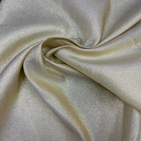 Iridescent Glitter Lurex Faux Satin Polyester Fabric - Lavender, Pink, Gold, Rose Gold, Silver Accent, 58" Width (1 Yard)