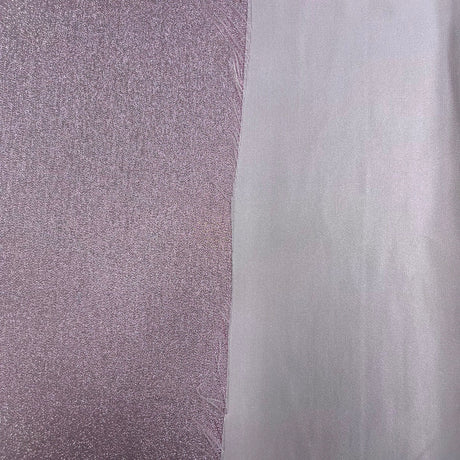 Iridescent Glitter Lurex Faux Satin Polyester Fabric - Lavender, Pink, Gold, Rose Gold, Silver Accent, 58" Width (1 Yard)