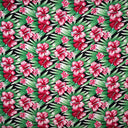 Polyester Fabric Hibiscus Floral Print