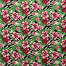 Multicolor Hibiscus Flowers Polyester Fabric - Tropical Hibiscus And Palm Tree Print, 60" Width (1 Yard)