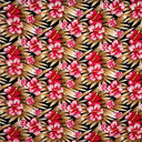 Polyester Fabric Hibiscus Floral Print
