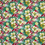 Polyester Fabric Hibiscus Floral Print