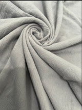 Gray Crinkle Cotton Gauze