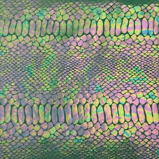 Stretch Velvet Fabric Snake Foil 60"