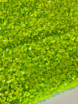 Sequin on Velvet Neon Green