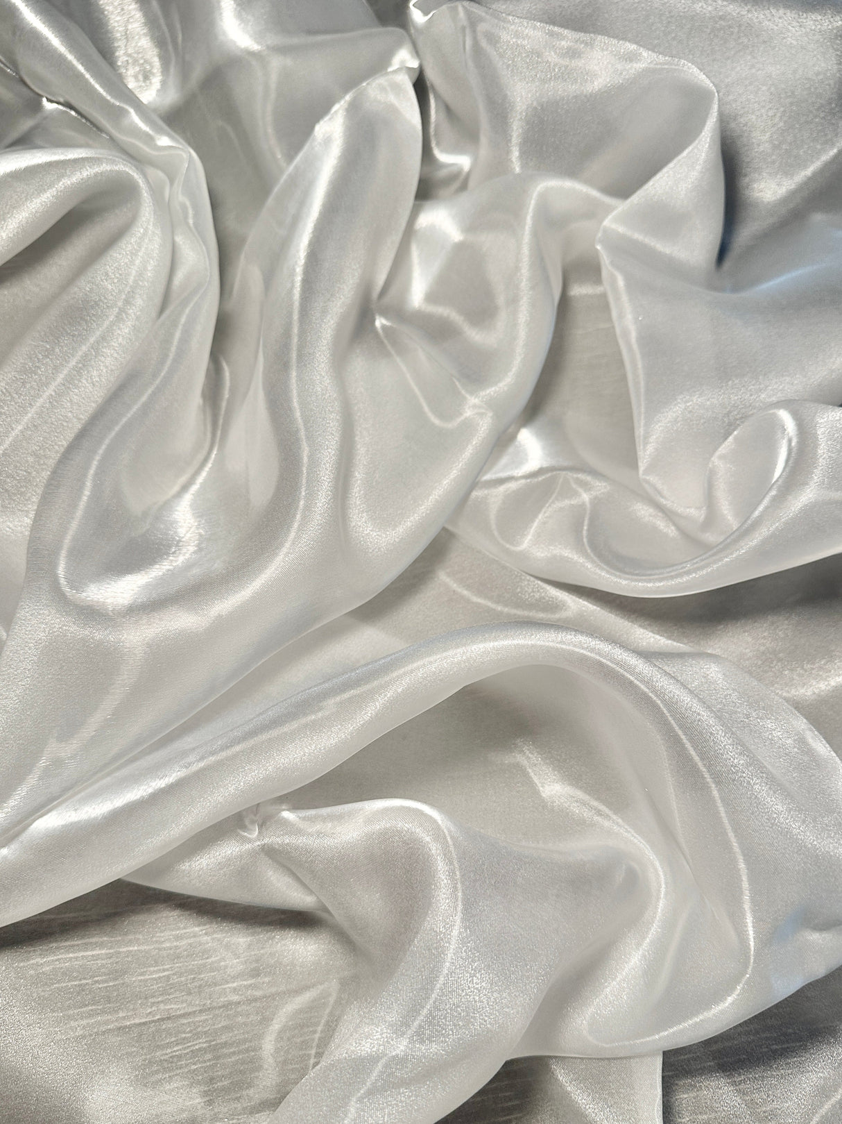 Liquid Shimmery Organza White