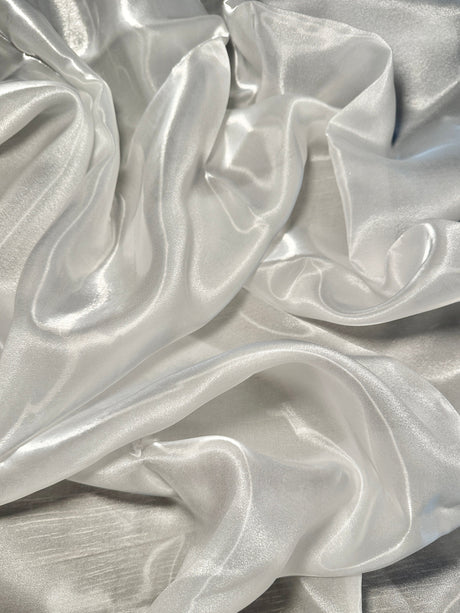 Liquid Shimmery Organza White