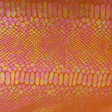 Stretch Velvet Fabric Snake Foil 60"