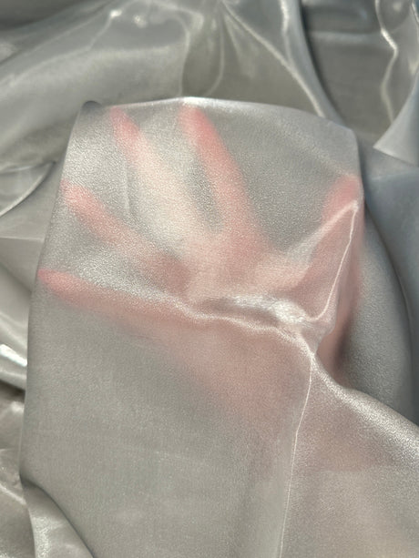 Liquid Shimmery Organza White