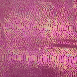 Stretch Velvet Fabric Snake Foil 60"