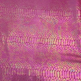 Stretch Velvet Fabric Snake Foil 60"