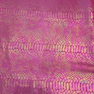 Stretch Velvet Fabric Snake Foil 60"