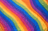 Rainbow Color Polyester Sarong Polyester Fabric - Multicolor Rainbow Gradient, 72" L X 45" W (1 Piece)