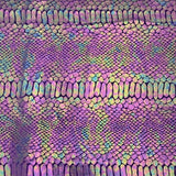 Stretch Velvet Fabric Snake Foil 60"