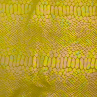Stretch Velvet Fabric Snake Foil 60"