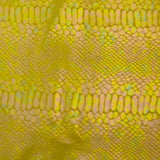 Stretch Velvet Fabric Snake Foil 60"