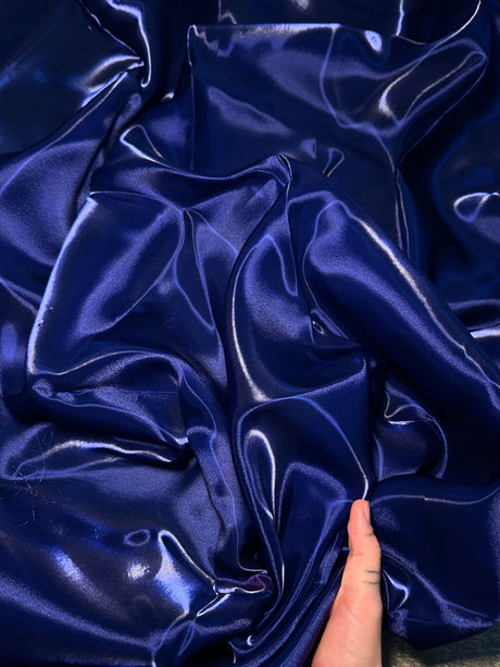 Liquid Shimmery Organza Sapphire Blue