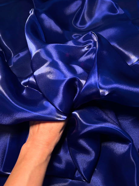 Liquid Shimmery Organza Sapphire Blue