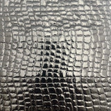 Mirror Vinyl Embossed Animal Print Fabric 60"