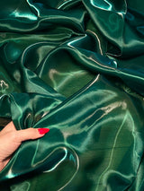 Liquid Shimmery Organza Diamond Green