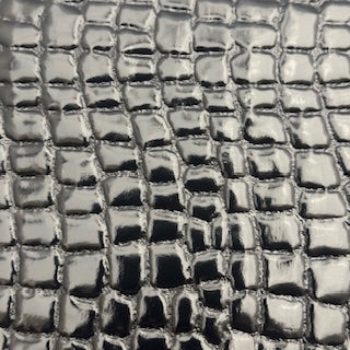 Mirror Vinyl Embossed Animal Print Fabric 60"