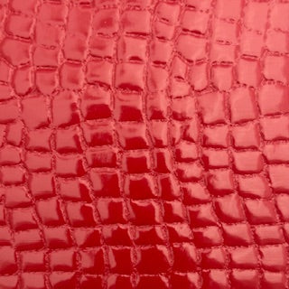 Mirror Vinyl Embossed Animal Print Fabric 60"