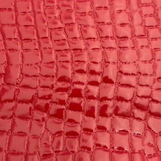 Mirror Vinyl Embossed Animal Print Fabric 60"