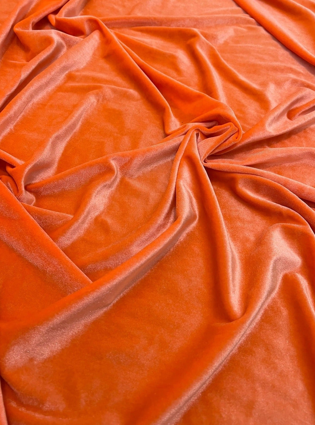 Orange Stretch Velvet
