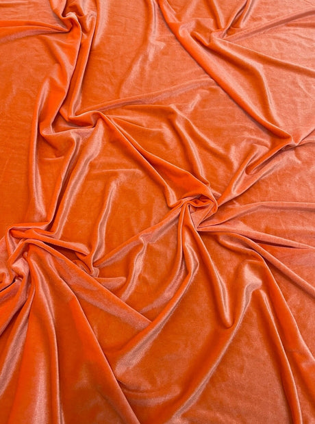 Orange Stretch Velvet