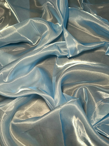 Liquid Shimmery Organza Baby Blue