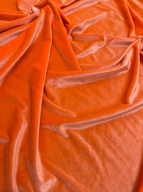 Orange Stretch Velvet