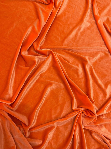 Orange Stretch Velvet