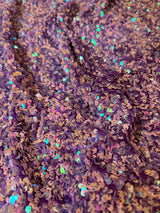 Stretch Sequin on Velvet Lilac