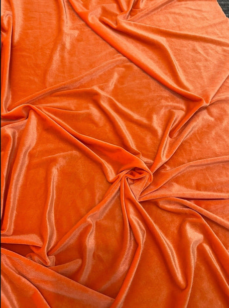 Orange Stretch Velvet