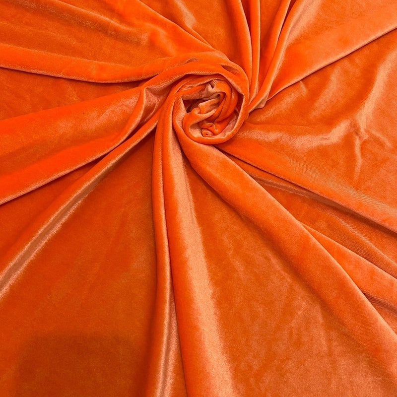 Orange Stretch Velvet