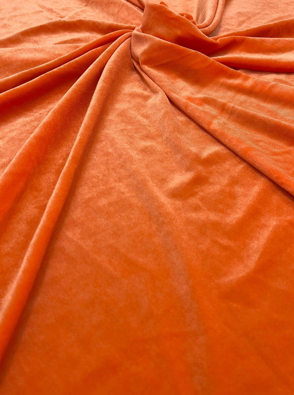 Orange Stretch Velvet