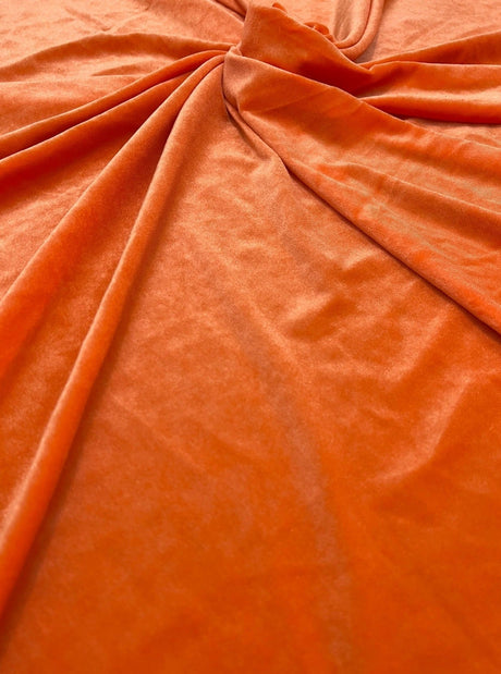 Orange Stretch Velvet