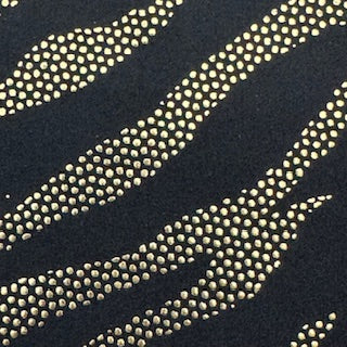 Zebra Foil Bubble Dot Stretch Fabric