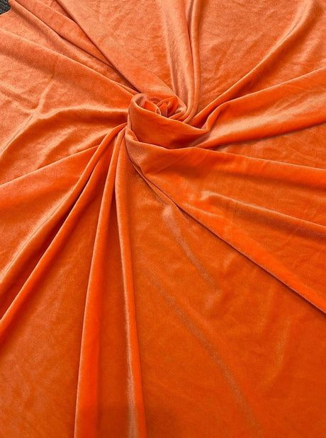 Orange Stretch Velvet