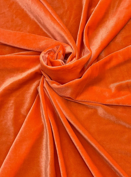 Orange Stretch Velvet