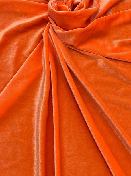 Orange Stretch Velvet