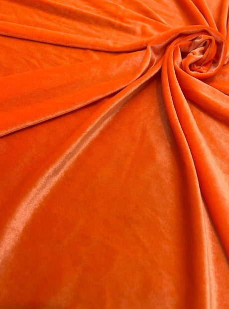 Orange Stretch Velvet