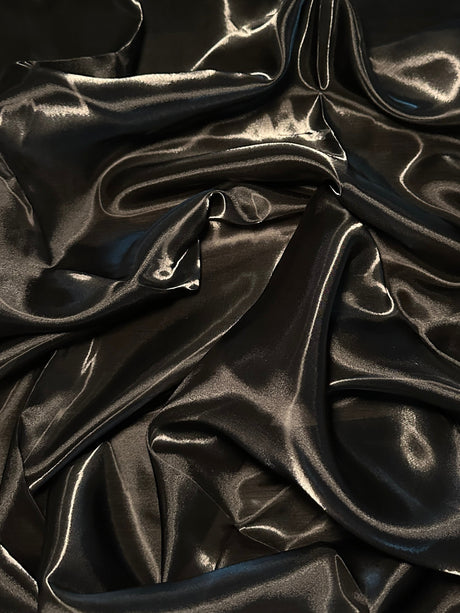 Liquid Shimmery Organza Black