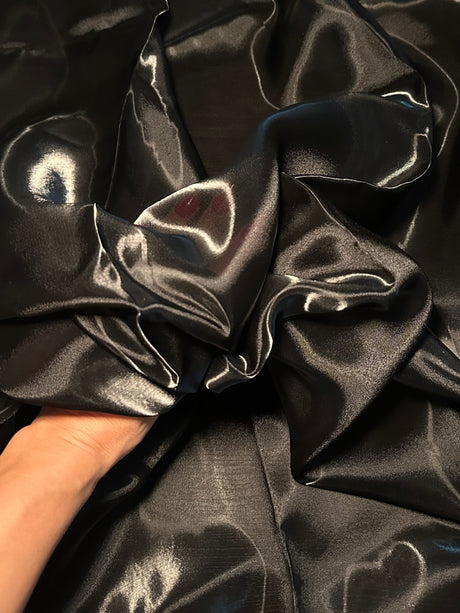 Liquid Shimmery Organza Black