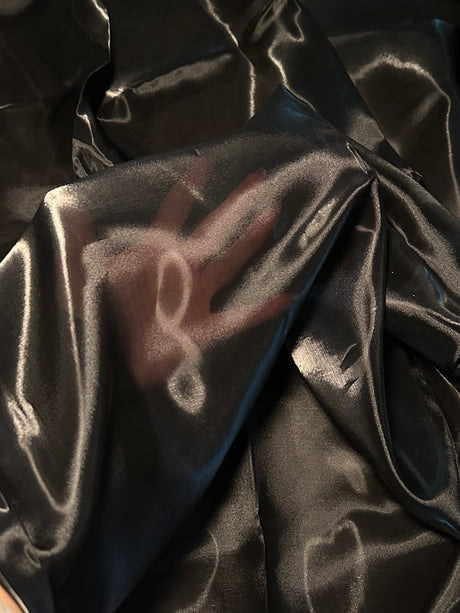 Liquid Shimmery Organza Black